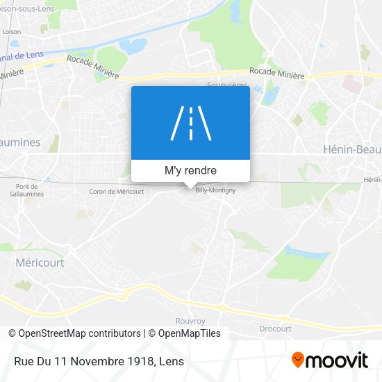 Rue Du 11 Novembre 1918 plan