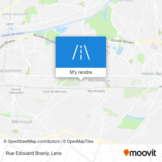 Rue Edouard Branly plan