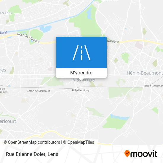 Rue Etienne Dolet plan