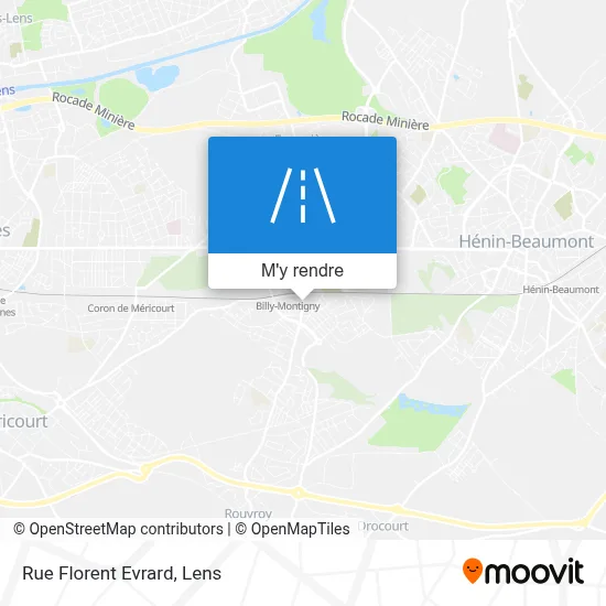 Rue Florent Evrard plan