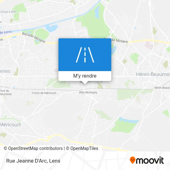 Rue Jeanne D'Arc plan