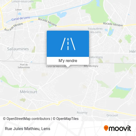 Rue Jules Mathieu plan