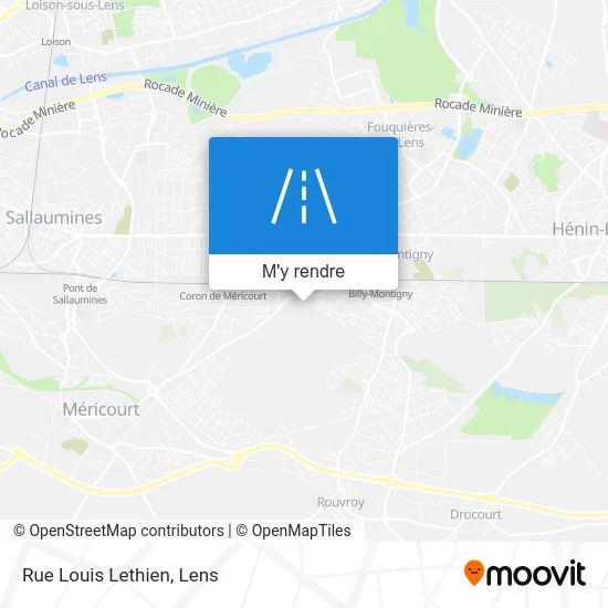 Rue Louis Lethien plan