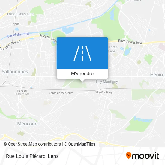 Rue Louis Piérard plan