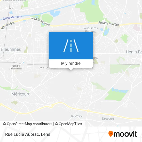 Rue Lucie Aubrac plan