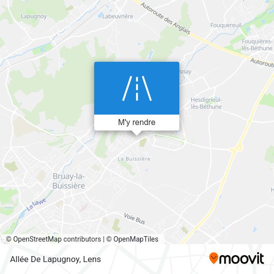 Allée De Lapugnoy plan