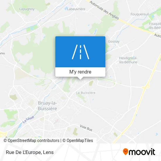 Rue De L'Europe plan