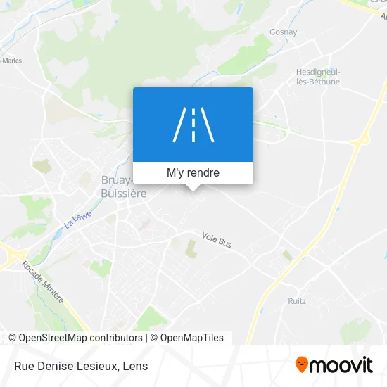 Rue Denise Lesieux plan