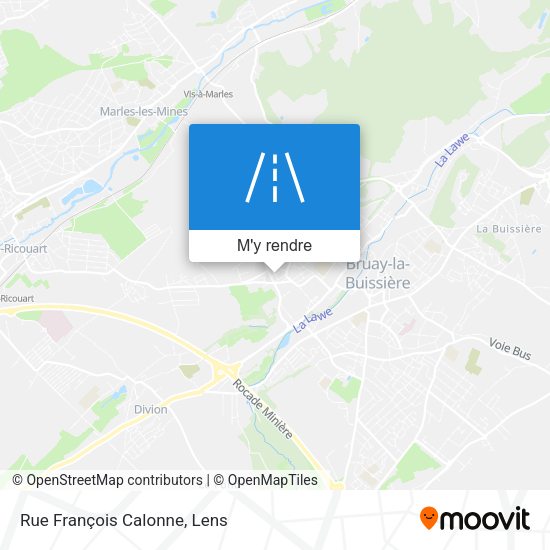 Rue François Calonne plan