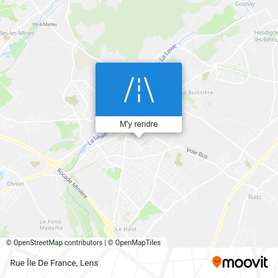 Rue Île De France plan