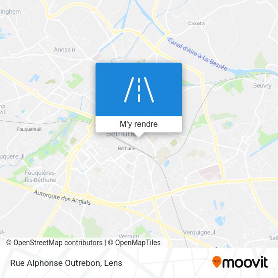 Rue Alphonse Outrebon plan