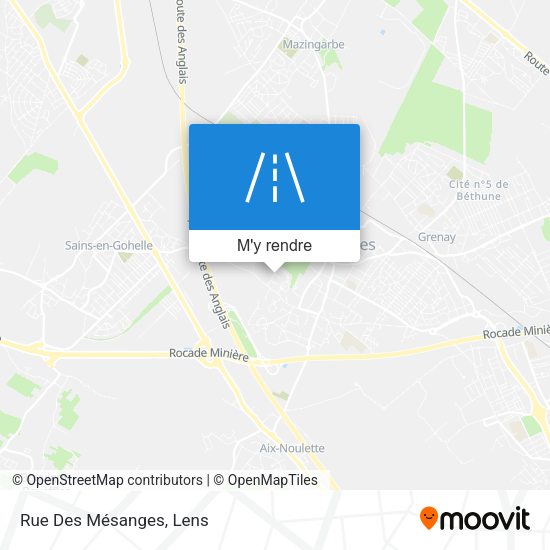Rue Des Mésanges plan