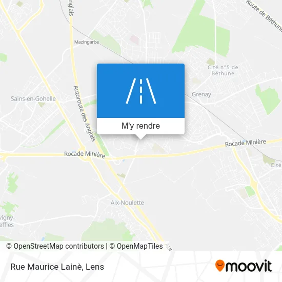 Rue Maurice Lainè plan