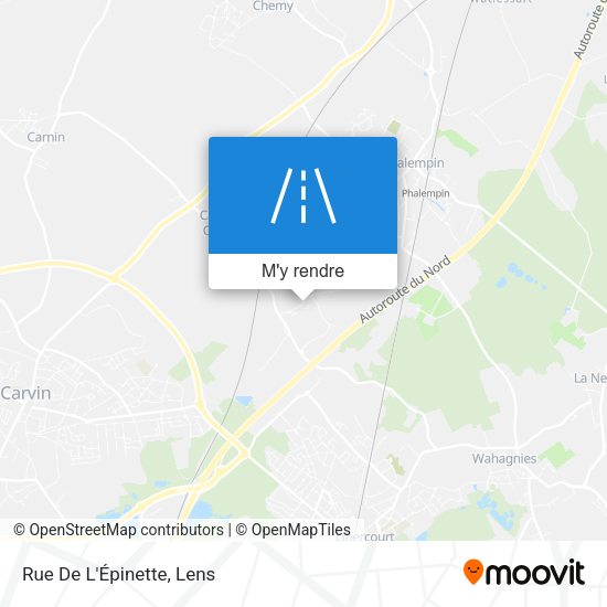 Rue De L'Épinette plan