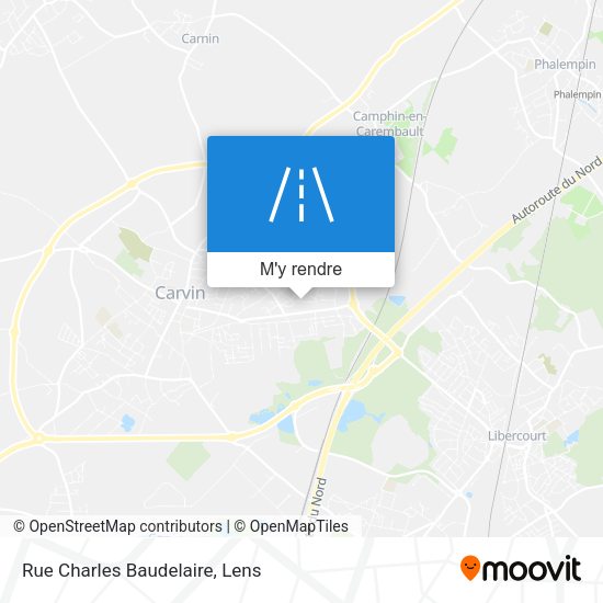 Rue Charles Baudelaire plan