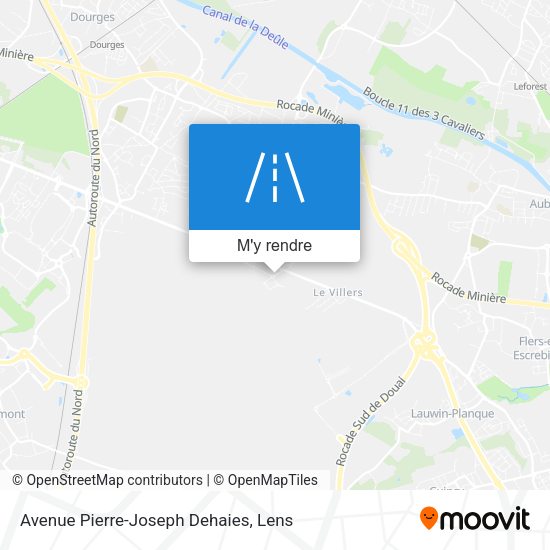 Avenue Pierre-Joseph Dehaies plan