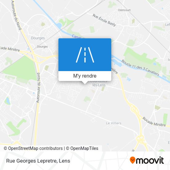 Rue Georges Lepretre plan