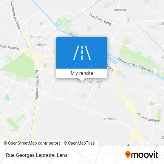 Rue Georges Lepretre plan