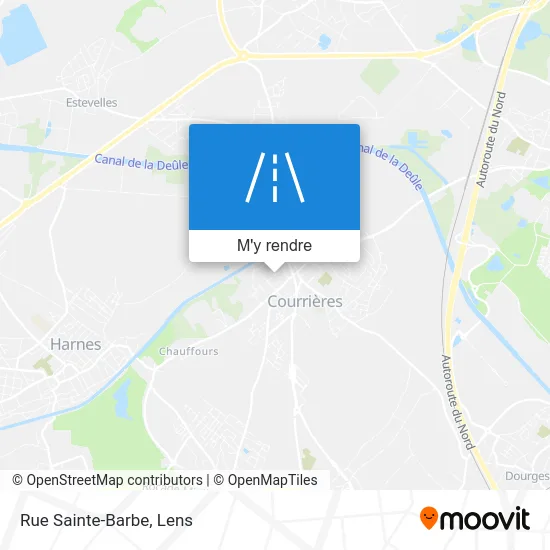 Rue Sainte-Barbe plan