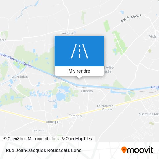 Rue Jean-Jacques Rousseau plan
