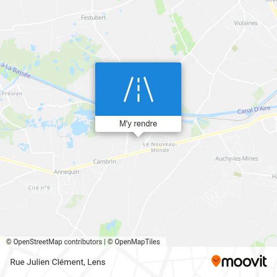 Rue Julien Clément plan