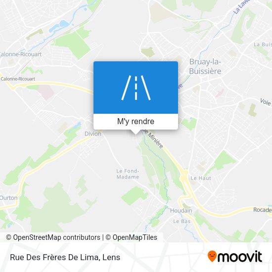 Rue Des Frères De Lima plan