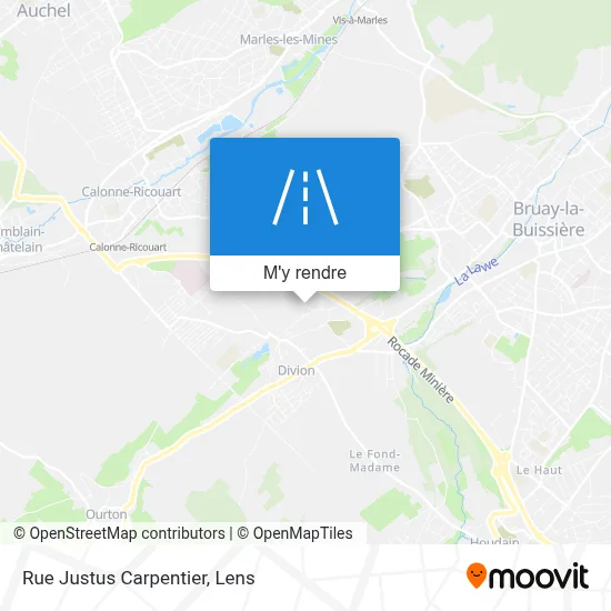 Rue Justus Carpentier plan
