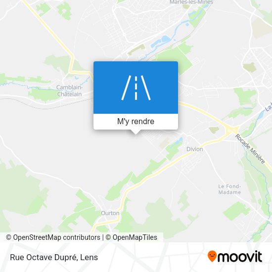 Rue Octave Dupré plan