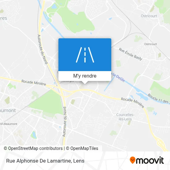 Rue Alphonse De Lamartine plan