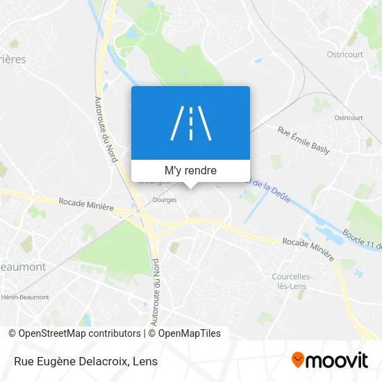 Rue Eugène Delacroix plan