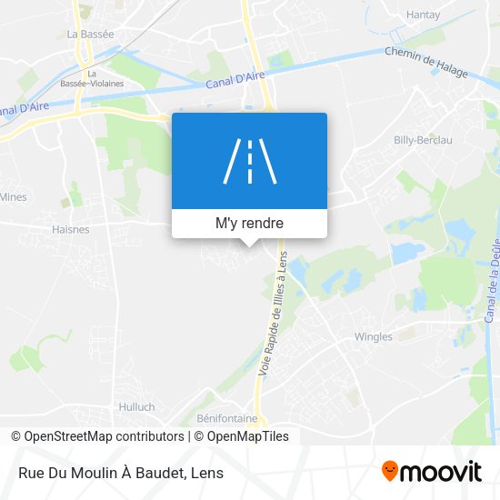 Rue Du Moulin À Baudet plan