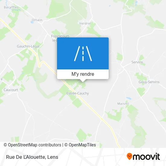 Rue De L'Alouette plan