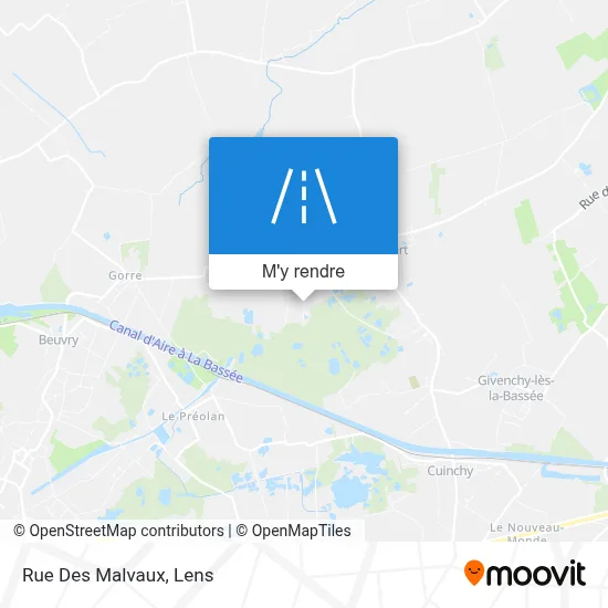 Rue Des Malvaux plan