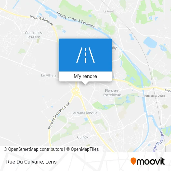 Rue Du Calvaire plan