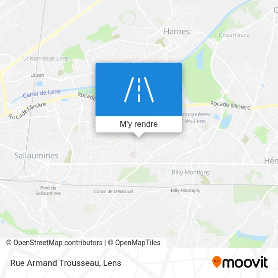 Rue Armand Trousseau plan