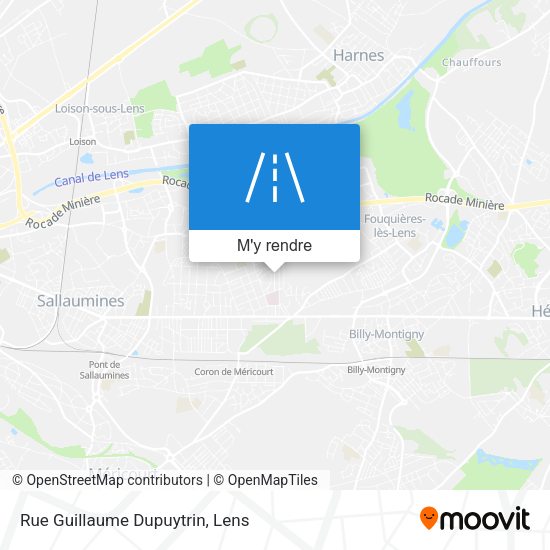 Rue Guillaume Dupuytrin plan