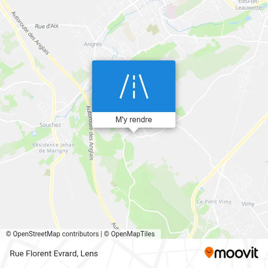 Rue Florent Evrard plan