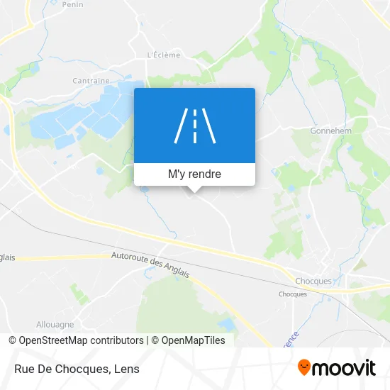 Rue De Chocques plan