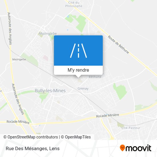 Rue Des Mésanges plan