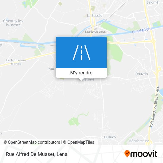 Rue Alfred De Musset plan