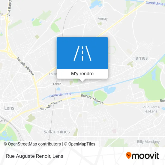 Rue Auguste Renoir plan