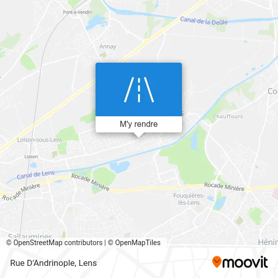 Rue D'Andrinople plan