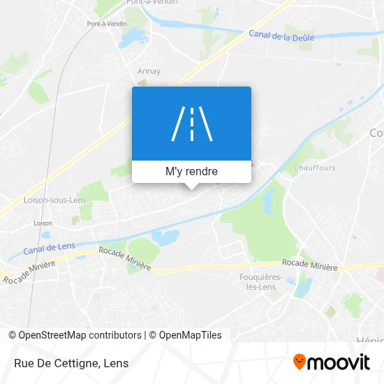 Rue De Cettigne plan