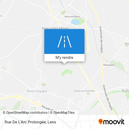 Rue De L'Arc Prolongée plan
