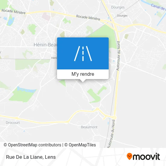 Rue De La Liane plan