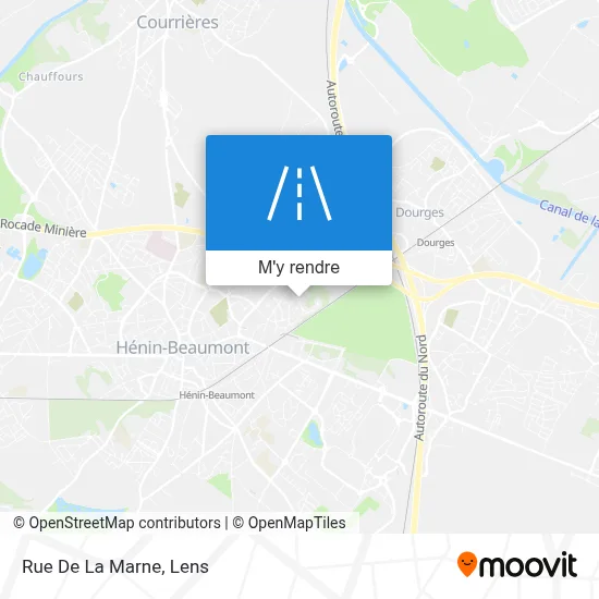 Rue De La Marne plan