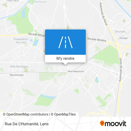 Rue De L'Humanité plan