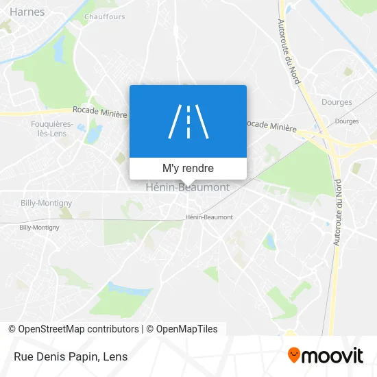 Rue Denis Papin plan