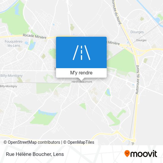 Rue Hélène Boucher plan