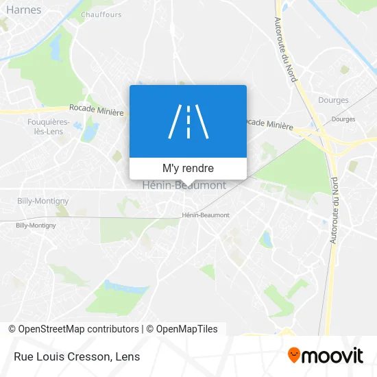 Rue Louis Cresson plan